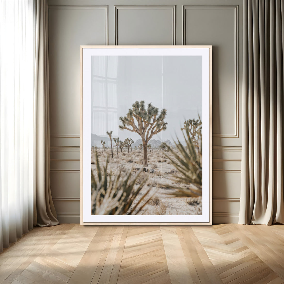 Joshua Tree Wall Art | Framed Desert Landscape Canvas
