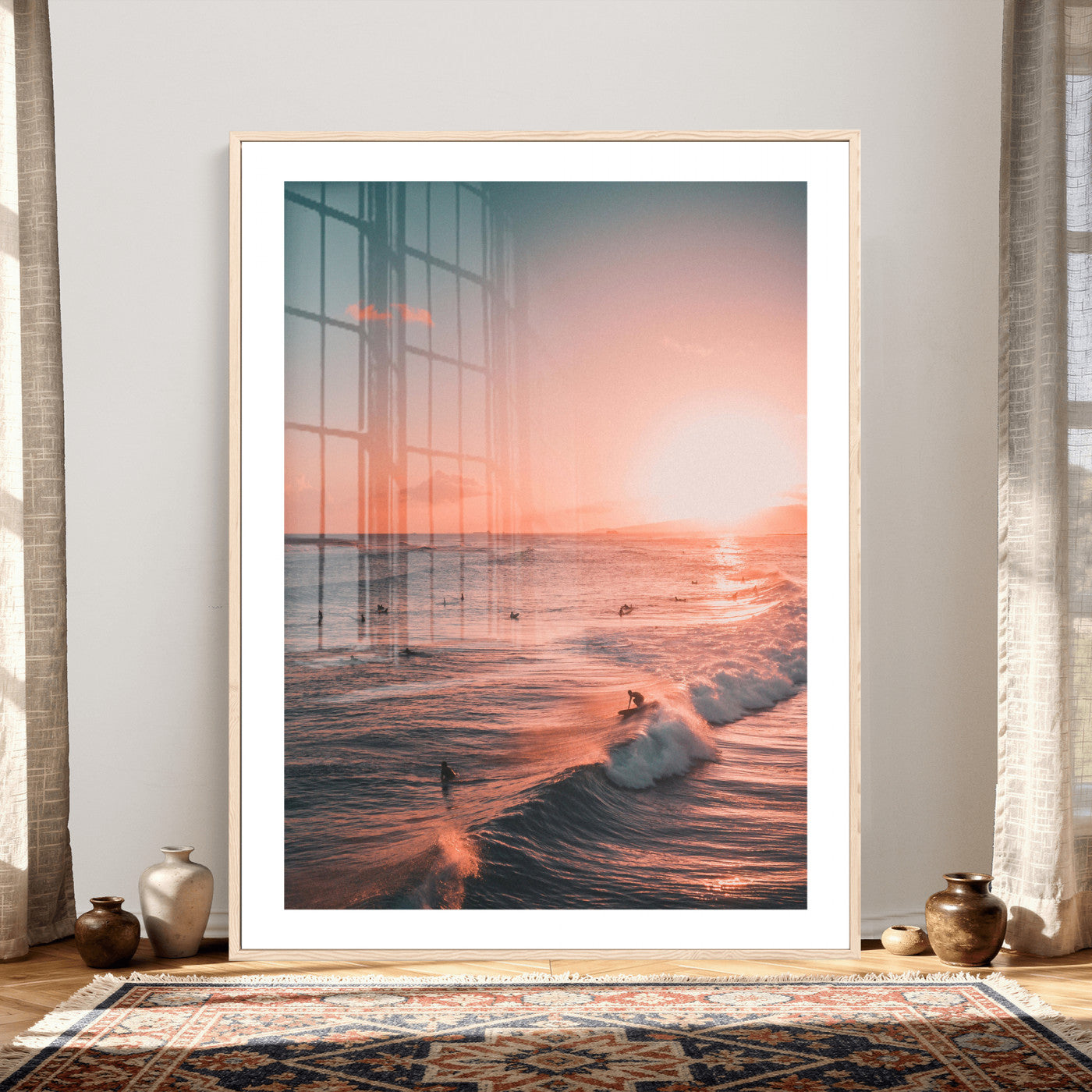 29099392-MGV-CV-24X36 - Sunset Ocean Wall Art Canvas Print