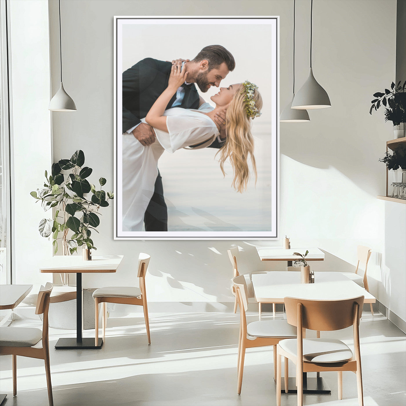 CSTM6030-MGC-FP-24x36_White-Framed Wall Art Custom Canvas Print, Customized Canvas Print, Customized Wall Art