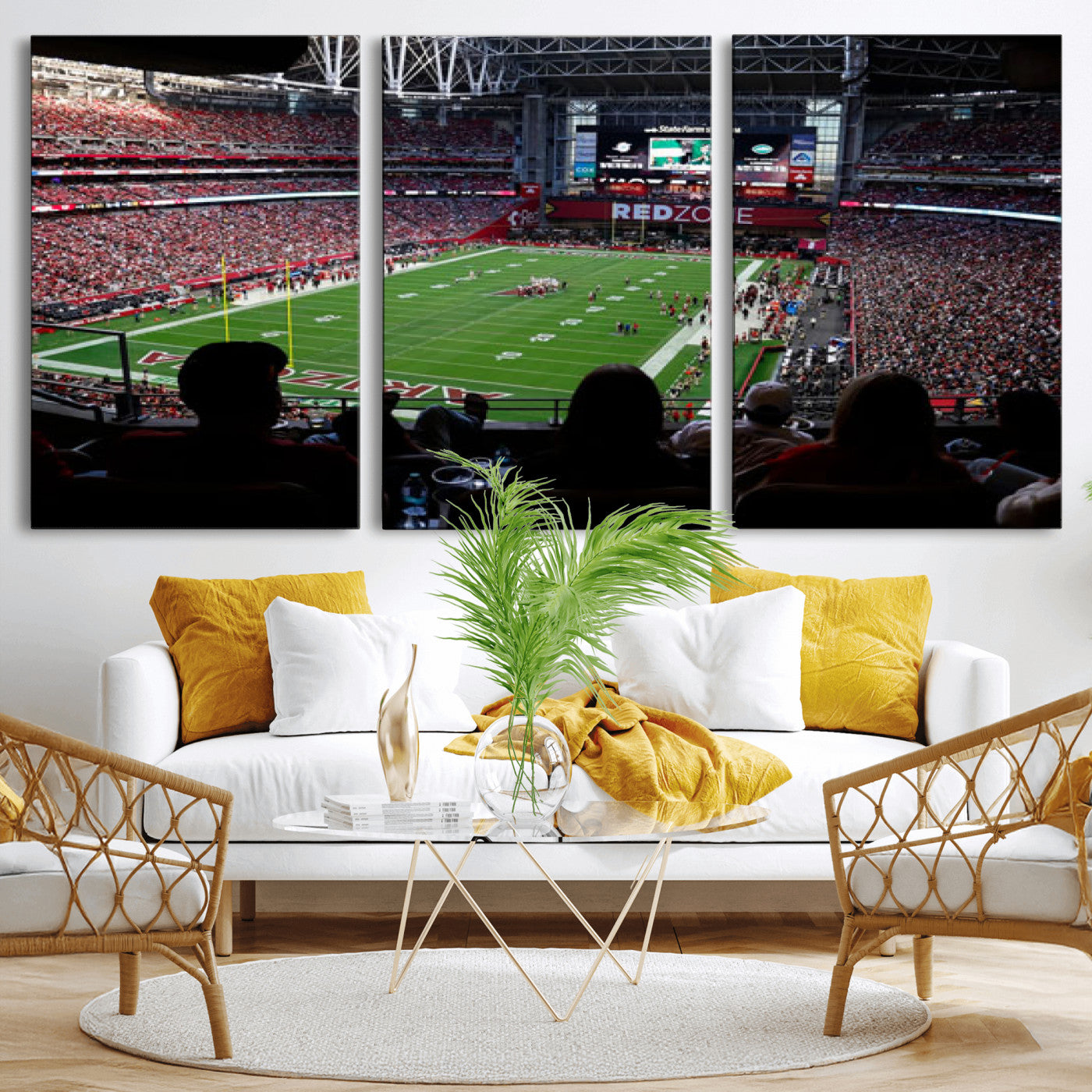 84196298-MGV-CV-36X24 - State Farm Stadium Canvas Wall Art, Arizona Cardinals Football Stadium Print, Glendale NFL Arena Photography Artwork