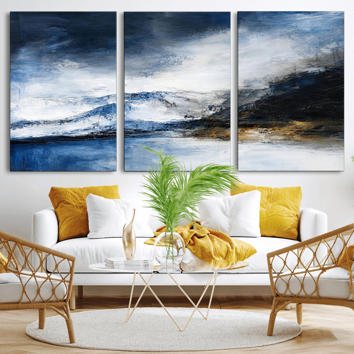 48142030-MGV-CV-36X24 - Extra Large Abstract Wall Art Canvas Print