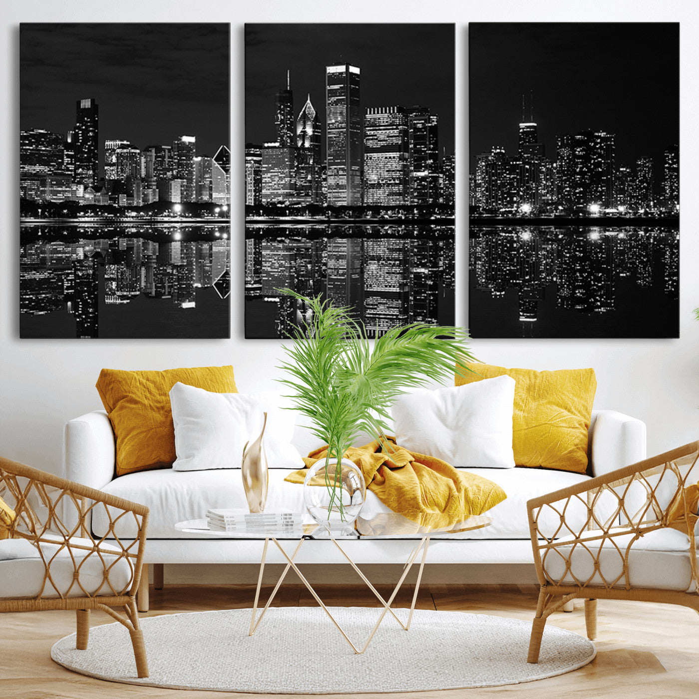 -Chicago Wall Art Canvas Print