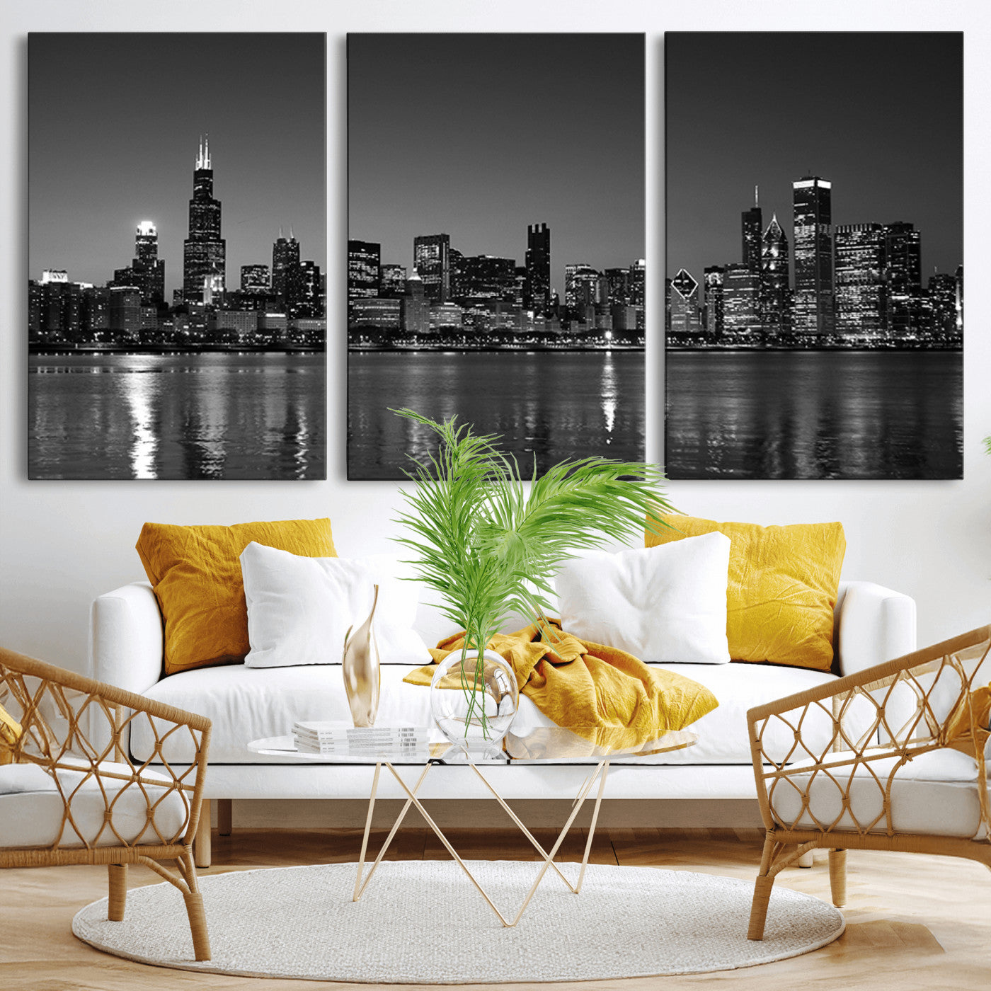-Chicago Wall Art Canvas Print