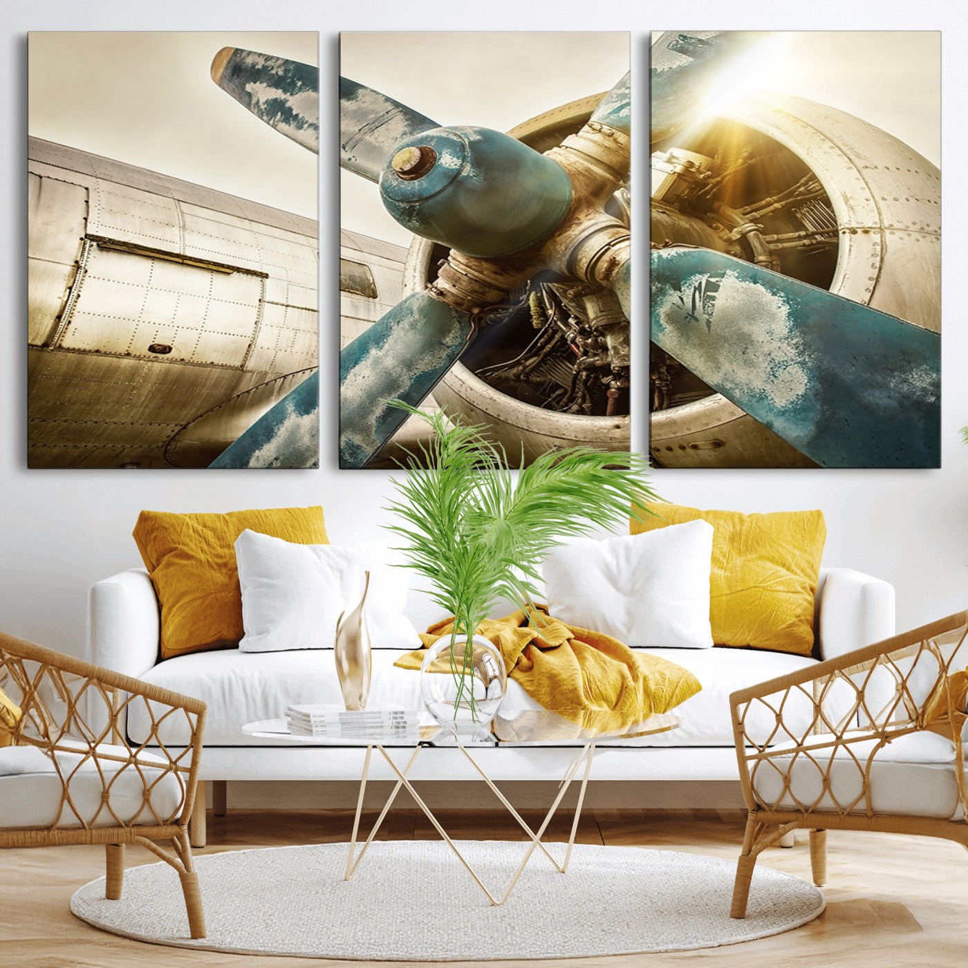 14106-MGV-CV-36X24-Vintage Airplane Canvas Print