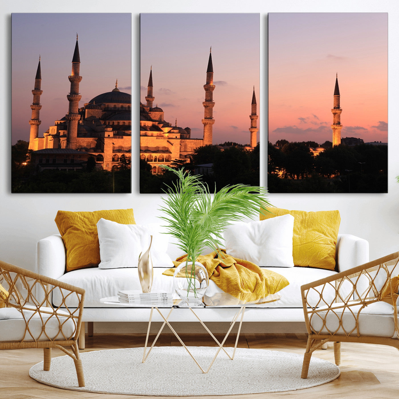-Wall Art Turkey Istanbul Skyline Canvas Print