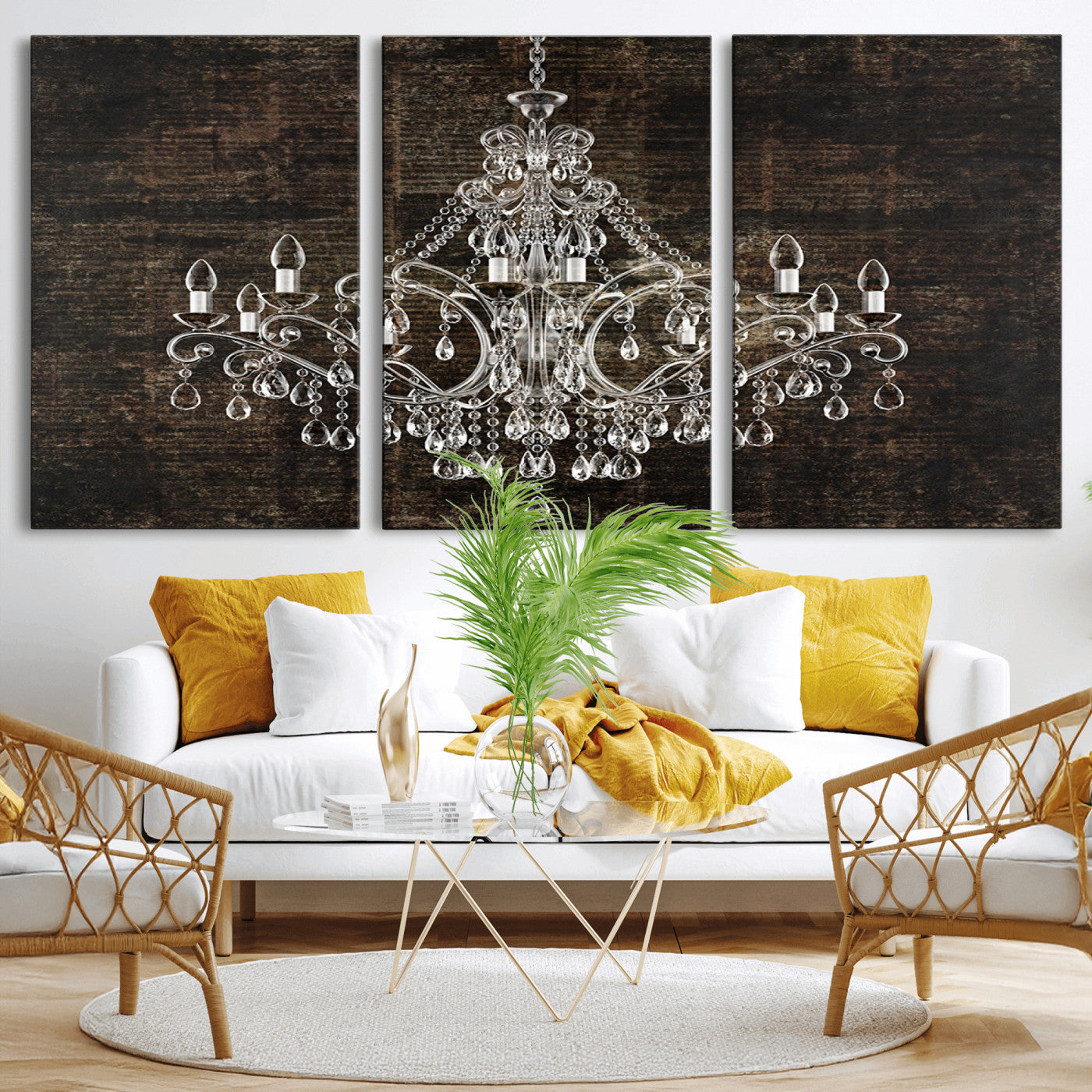 69434-MGV-CV-36X24-Rustic Chandelier Canvas Print