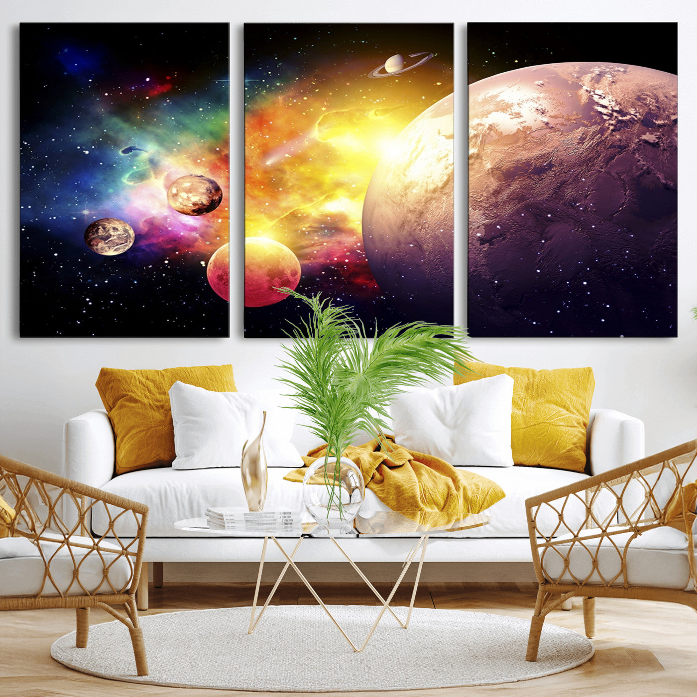 51843-MGV-CV-36X24-Space and Galaxy Canvas Print