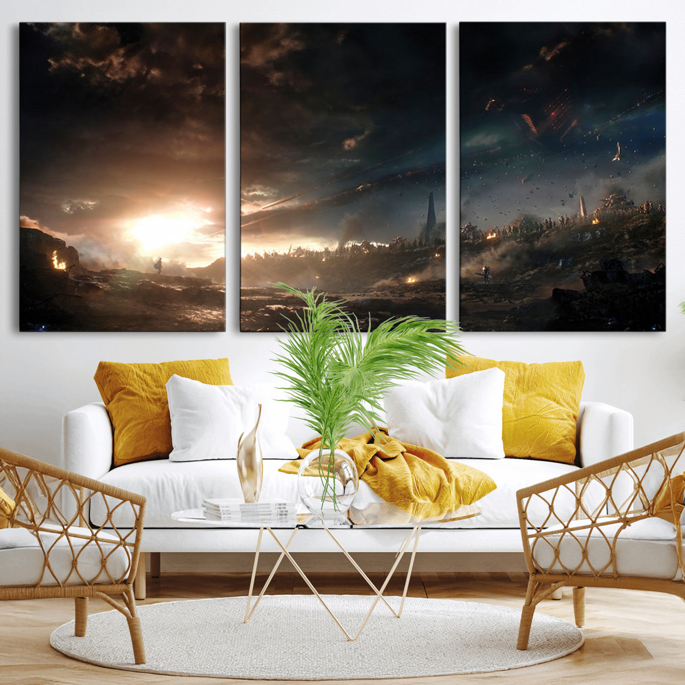 -Avengers Planet Wall Art Canvas Print