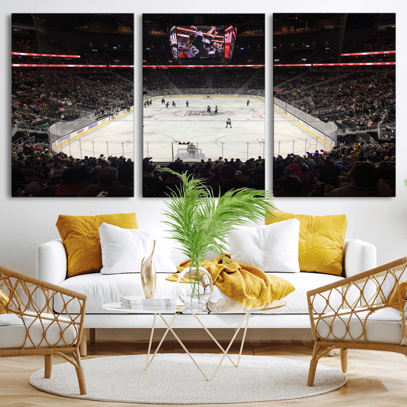 -T Mobile Arena Paradise Nevada Vegas Golden Knights Ice Hockey Stadium Canvas Print Wall Art