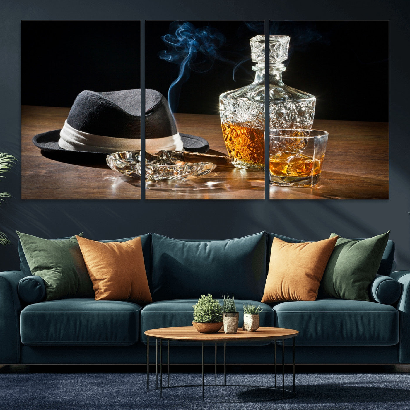 14629-MGV-CV-36X24-Extra Large Bourbon Decor Whiskey Wall Art Canvas Print