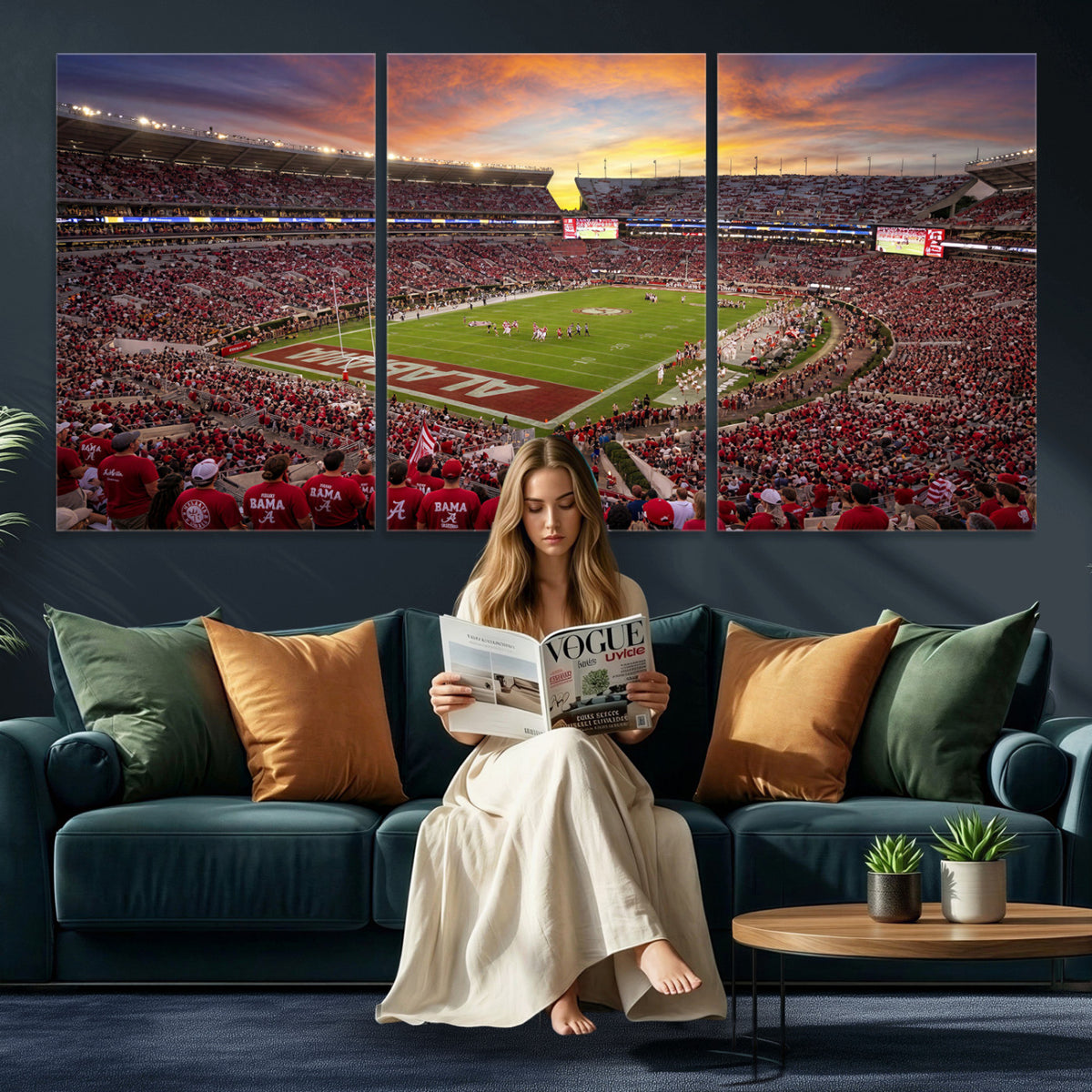41995919-MGV-CV-36X24 - Stadium Wall Art Canvas Print