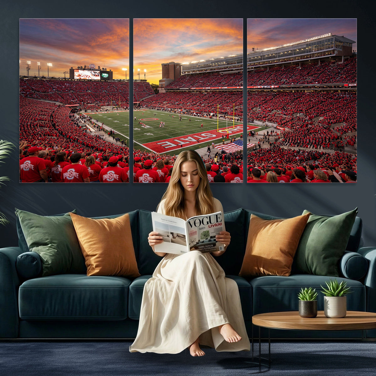 73119077-MGV-CV-36X24 - Stadium Wall Art Canvas Print