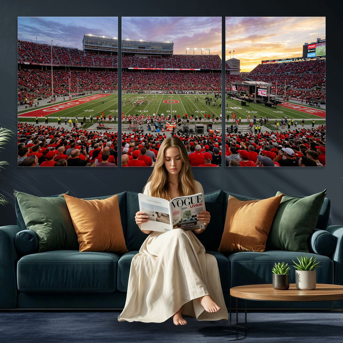 23196993-MGV-CV-36X24 - Stadium Wall Art Canvas Print