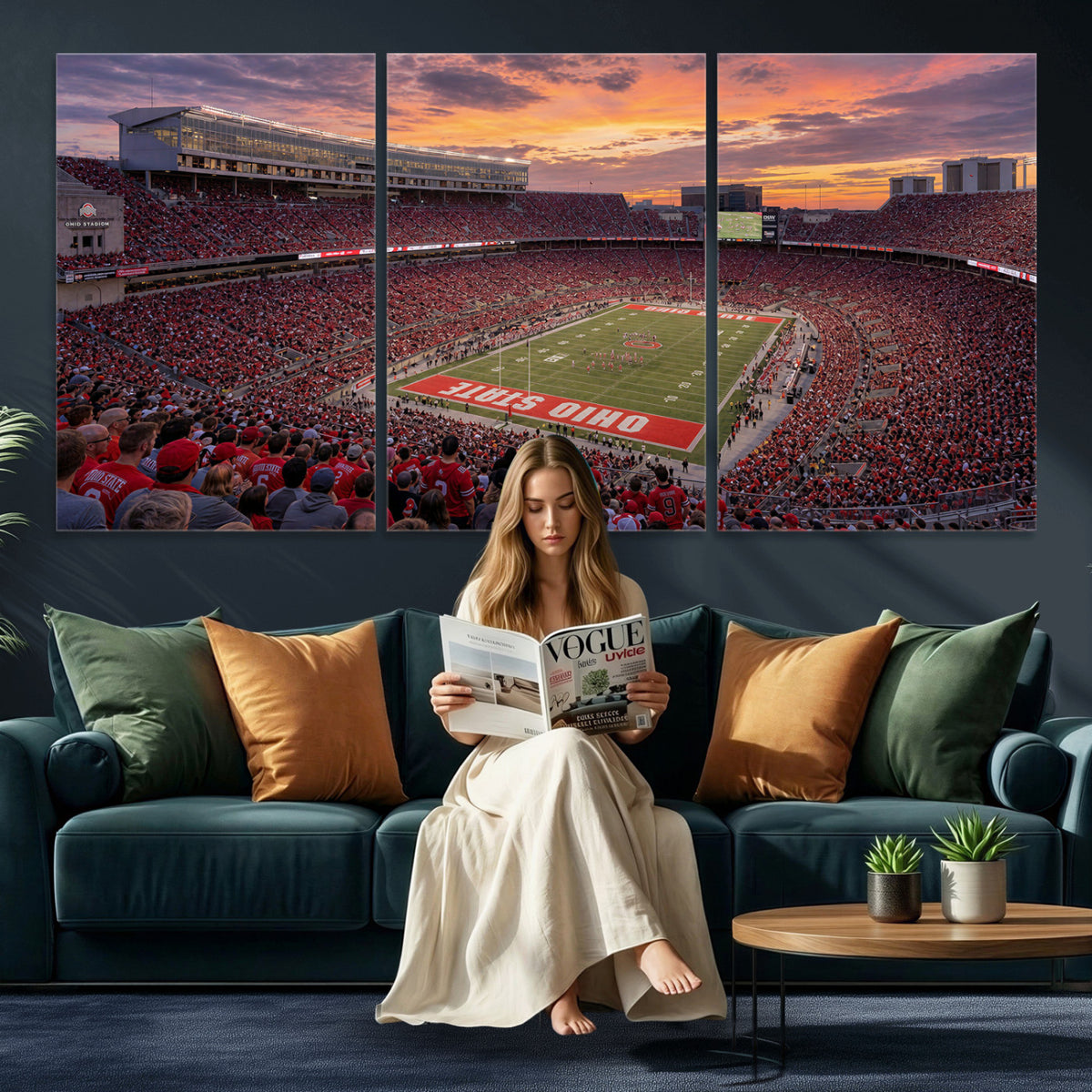 95137596-MGV-CV-36X24 - Stadium Wall Art Canvas Print