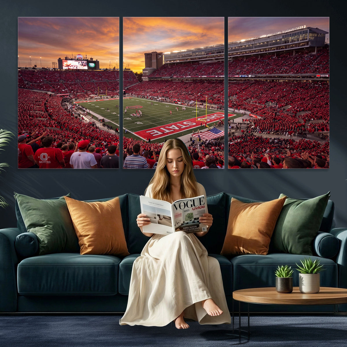 36125328-MGV-CV-36X24 - Stadium Wall Art Canvas Print
