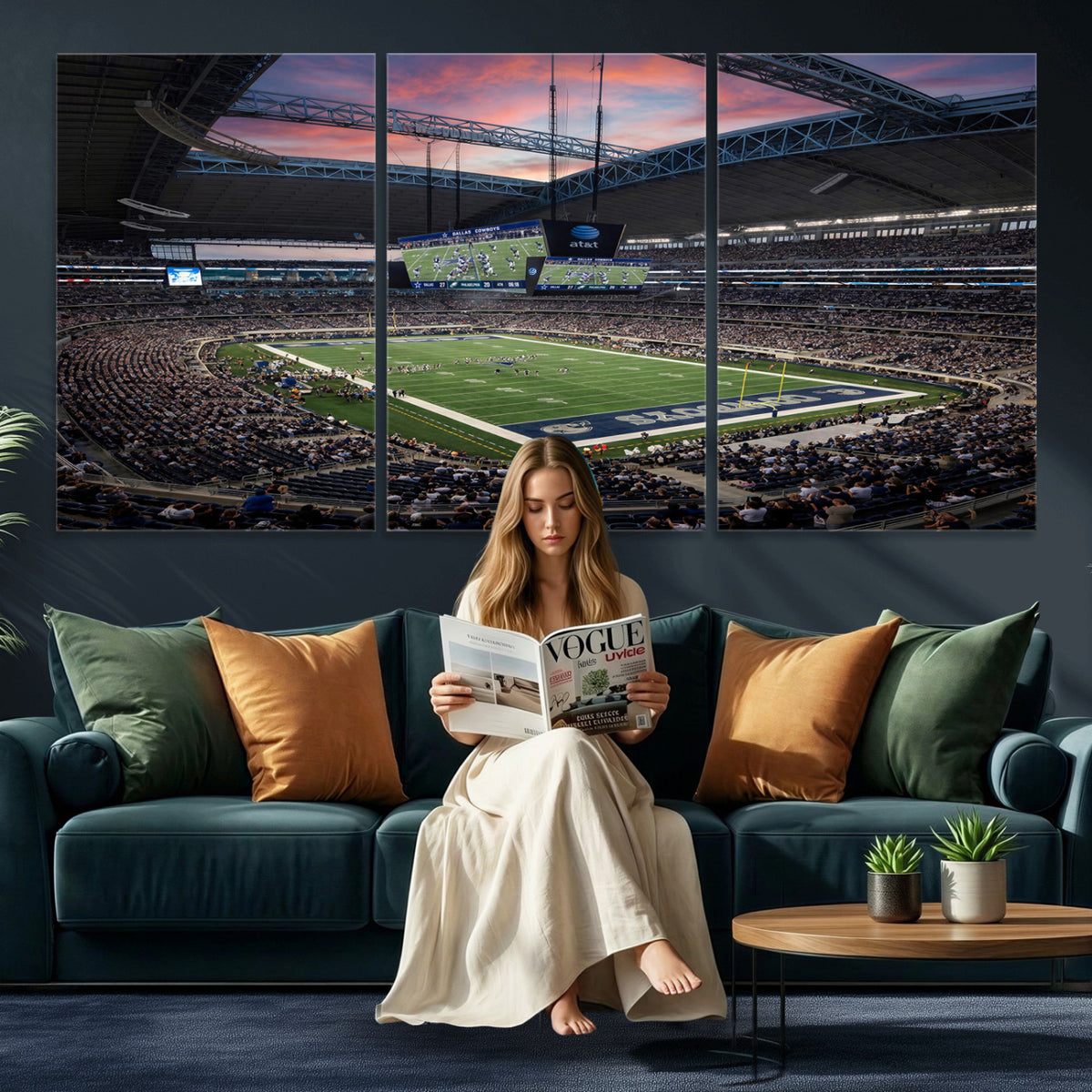 11530179-MGV-CV-36X24 - Stadium Wall Art Canvas Print
