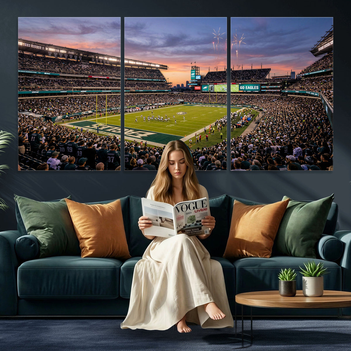 15549432-MGV-CV-36X24 - Stadium Wall Art Canvas Print