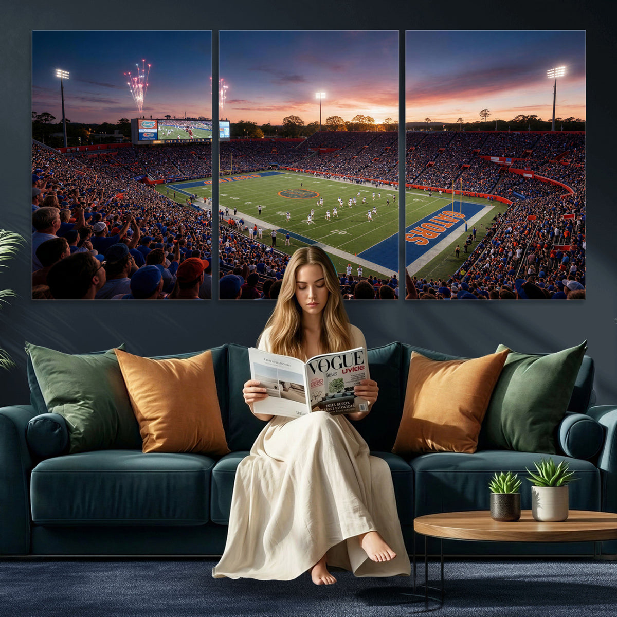 42817292-MGV-CV-36X24 - Stadium Wall Art Canvas Print
