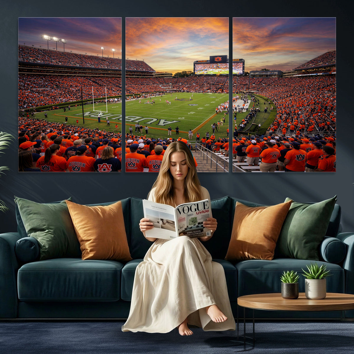 46347891-MGV-CV-36X24 - Stadium Wall Art Canvas Print