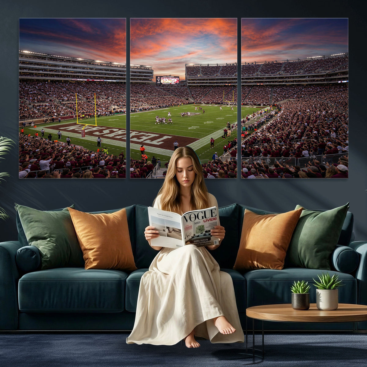 44328991-MGV-CV-36X24 - Stadium Wall Art Canvas Print