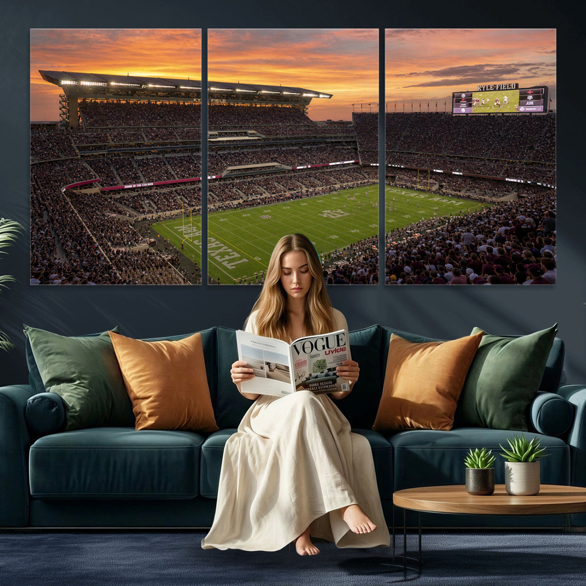 77401853-MGV-CV-36X24 - Stadium Wall Art Canvas Print
