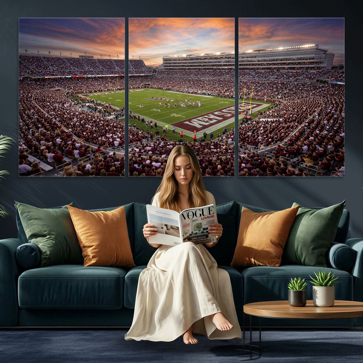 66624578-MGV-CV-36X24 - Stadium Wall Art Canvas Print