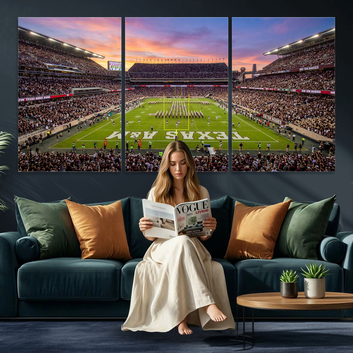 65952219-MGV-CV-36X24 - Stadium Wall Art Canvas Print