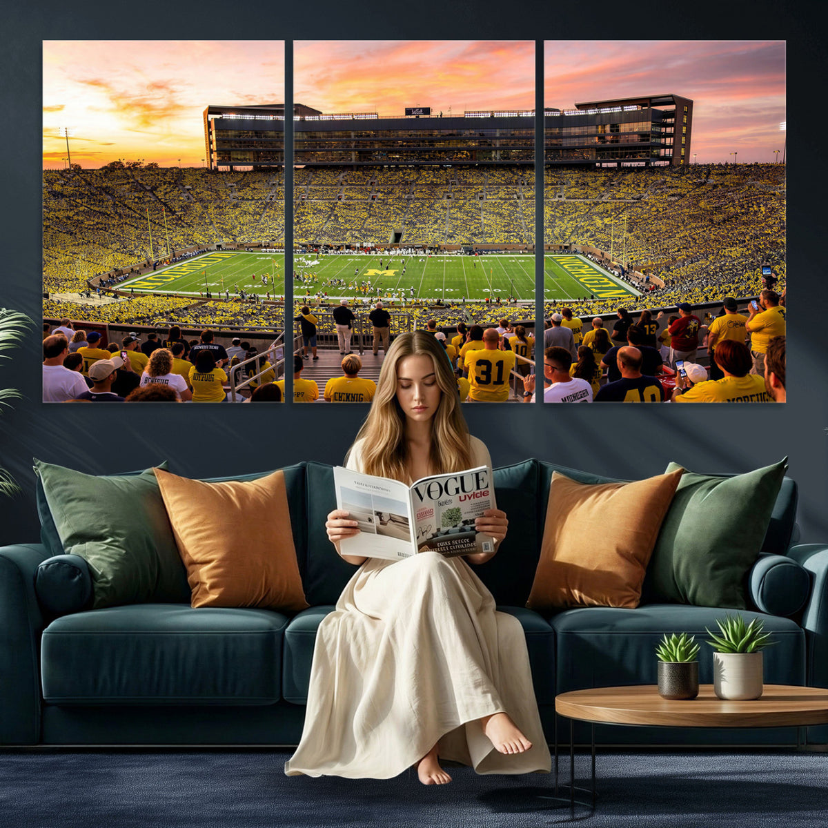 27265223-MGV-CV-36X24 - Stadium Wall Art Canvas Print