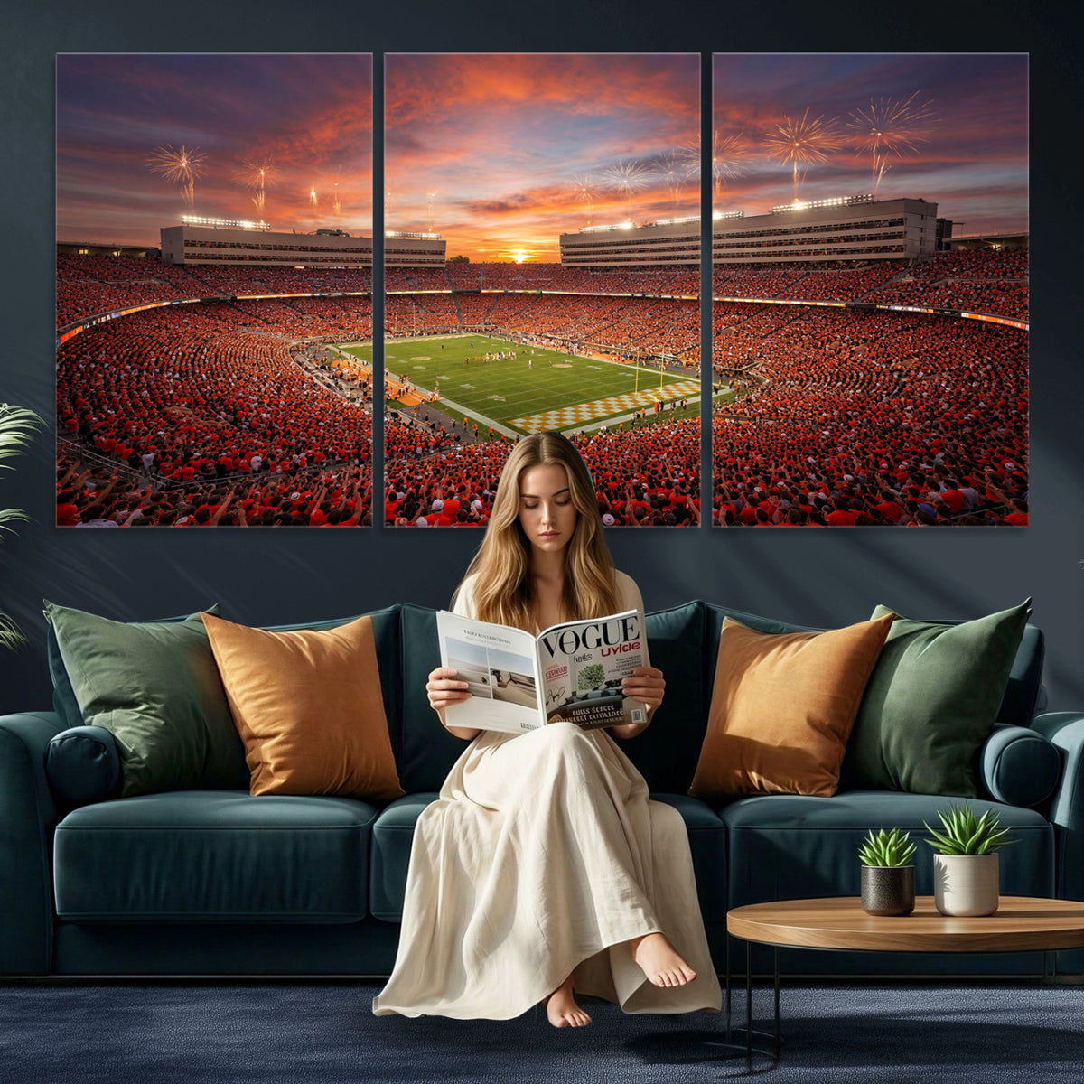 66964685-MGV-CV-36X24 - Stadium Wall Art Canvas Print