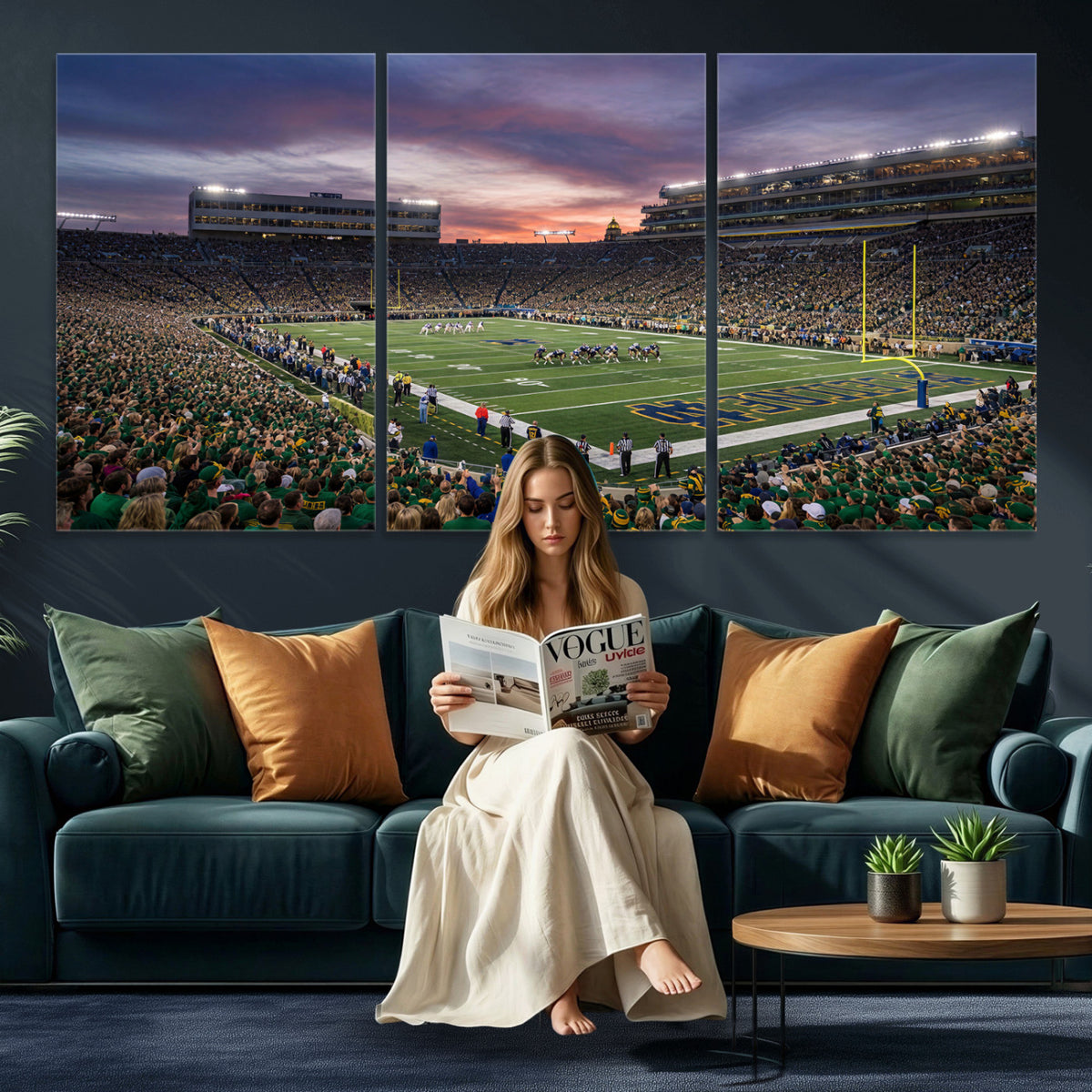 34836892-MGV-CV-36X24 - Stadium Wall Art Canvas Print
