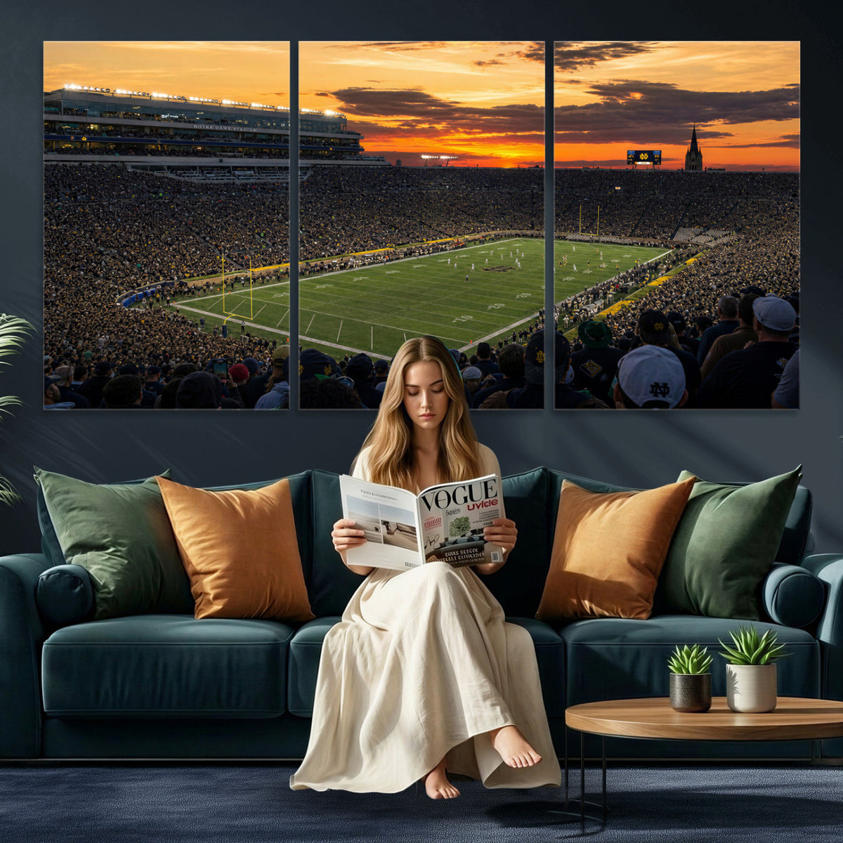 73585402-MGV-CV-36X24 - Stadium Wall Art Canvas Print