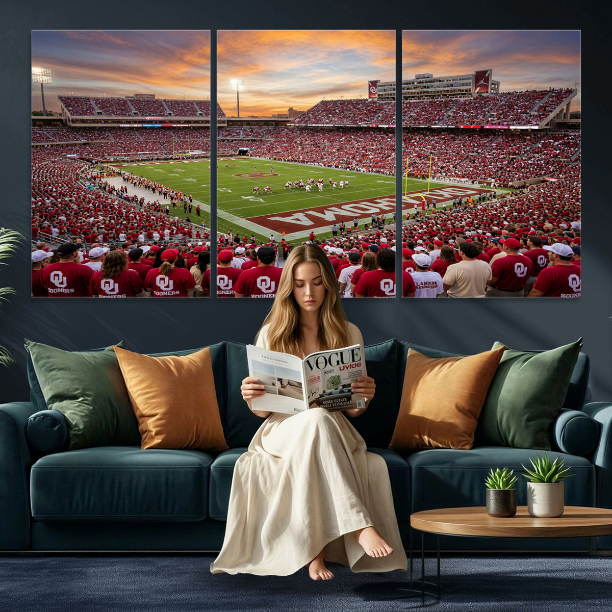 92718741-MGV-CV-36X24 - Stadium Wall Art Canvas Print