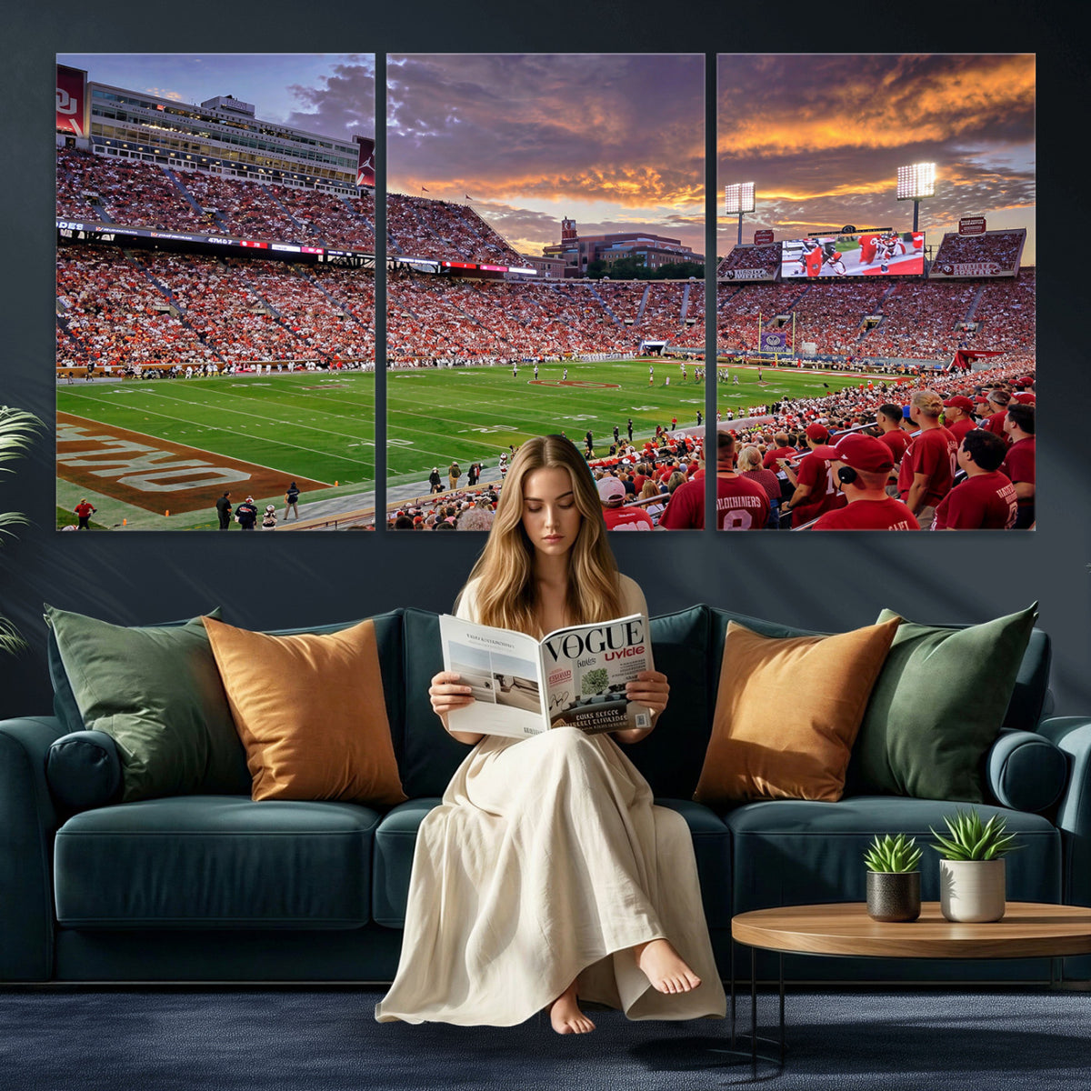 47794729-MGV-CV-36X24 - Stadium Wall Art Canvas Print