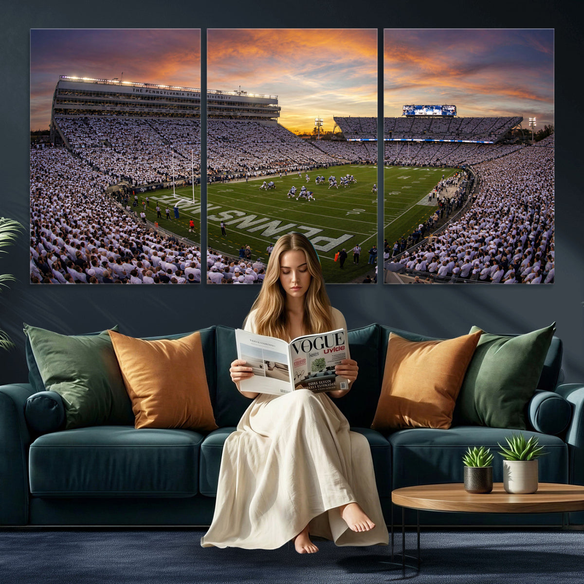 37485833-MGV-CV-36X24 - Stadium Wall Art Canvas Print