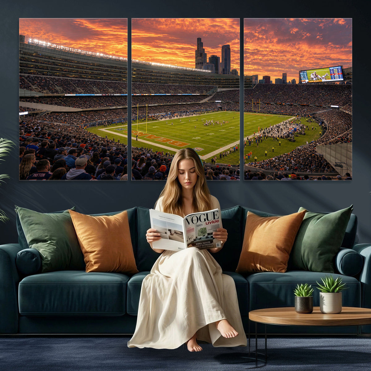 25159364-MGV-CV-36X24 - Stadium Wall Art Canvas Print