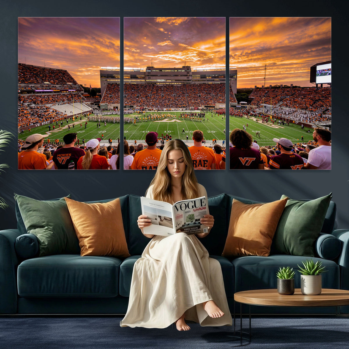 25873880-MGV-CV-36X24 - Stadium Wall Art Canvas Print