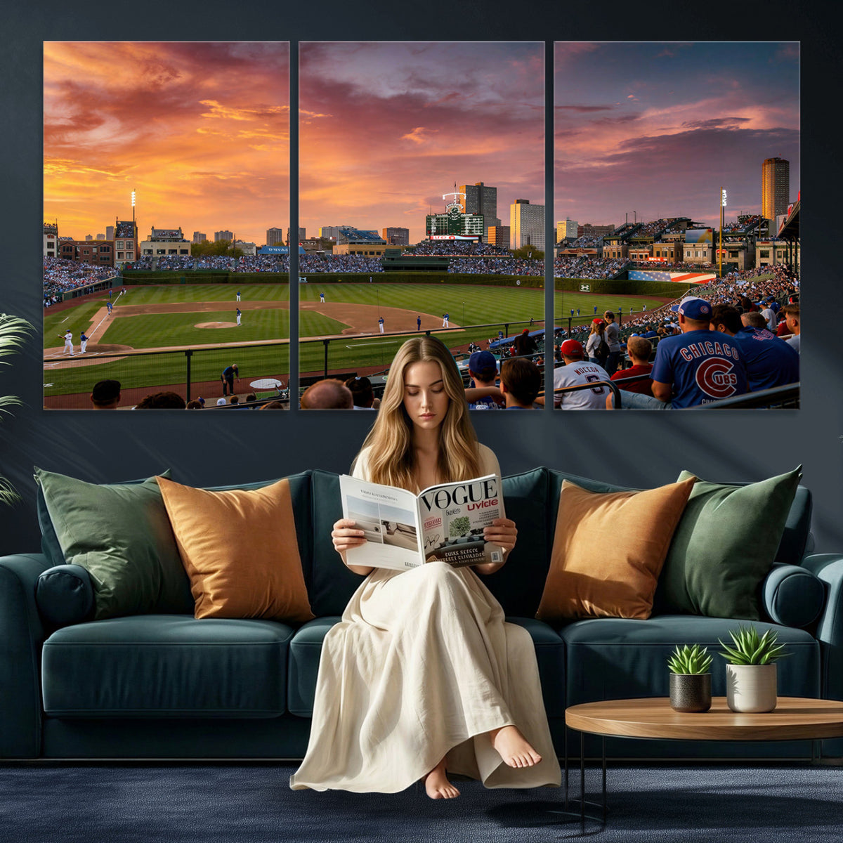 94073020-MGV-CV-36X24 - Stadium Wall Art Canvas Print