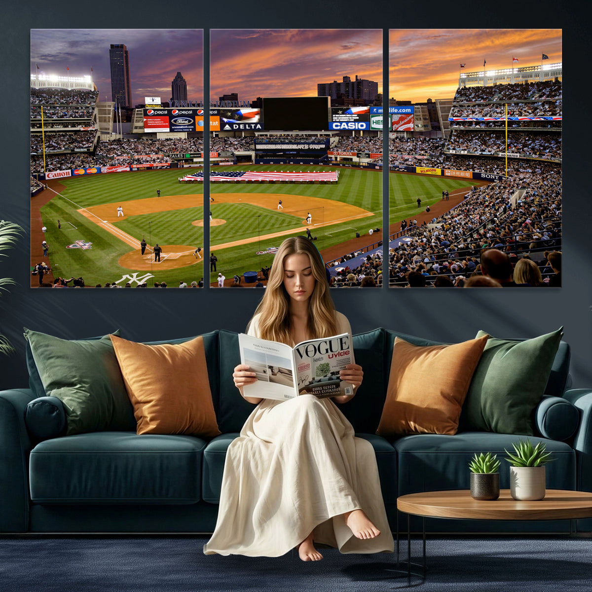 39000124-MGV-CV-36X24 - Stadium Wall Art Canvas Print