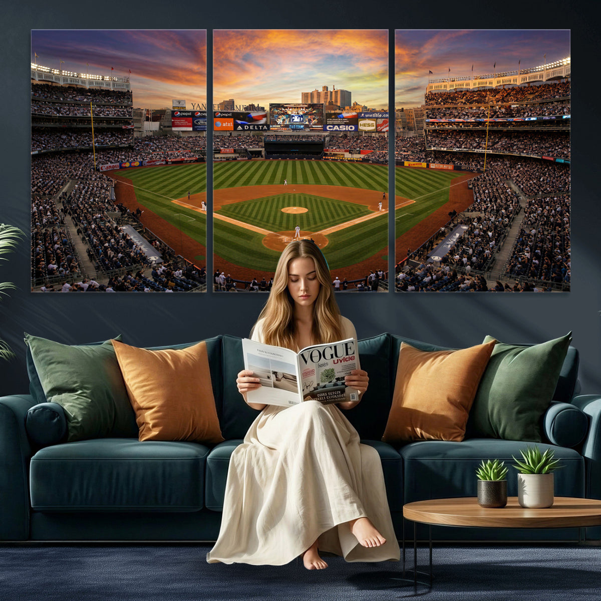 71157927-MGV-CV-36X24 - Stadium Wall Art Canvas Print