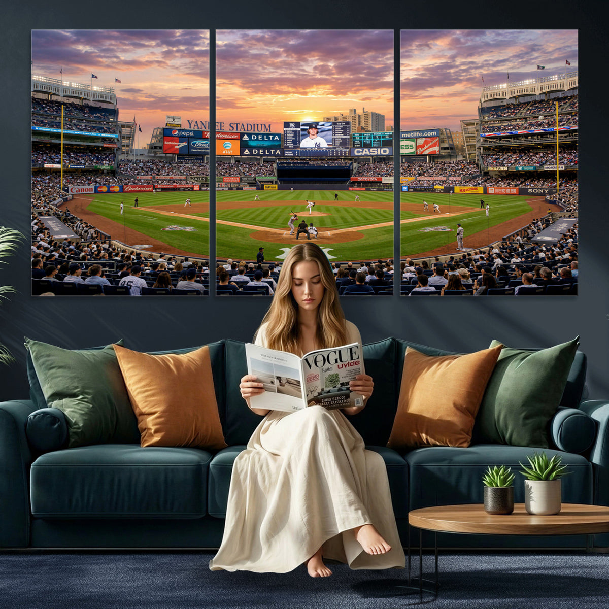 26297292-MGV-CV-36X24 - Stadium Wall Art Canvas Print