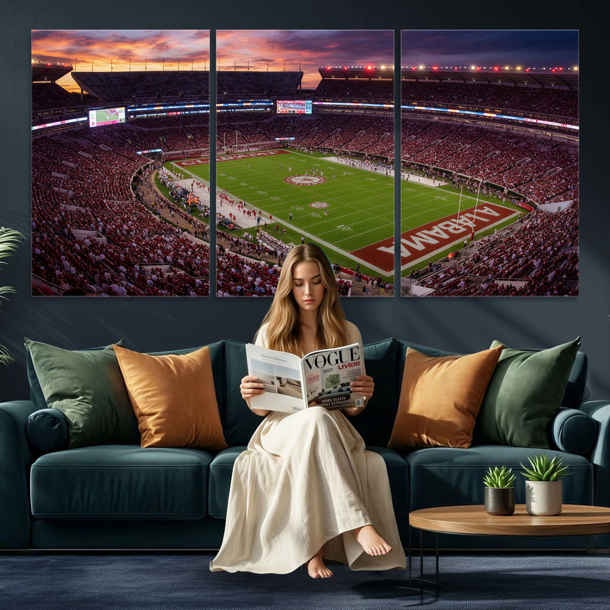 59537492-MGV-CV-36X24 - Stadium Wall Art Canvas Print