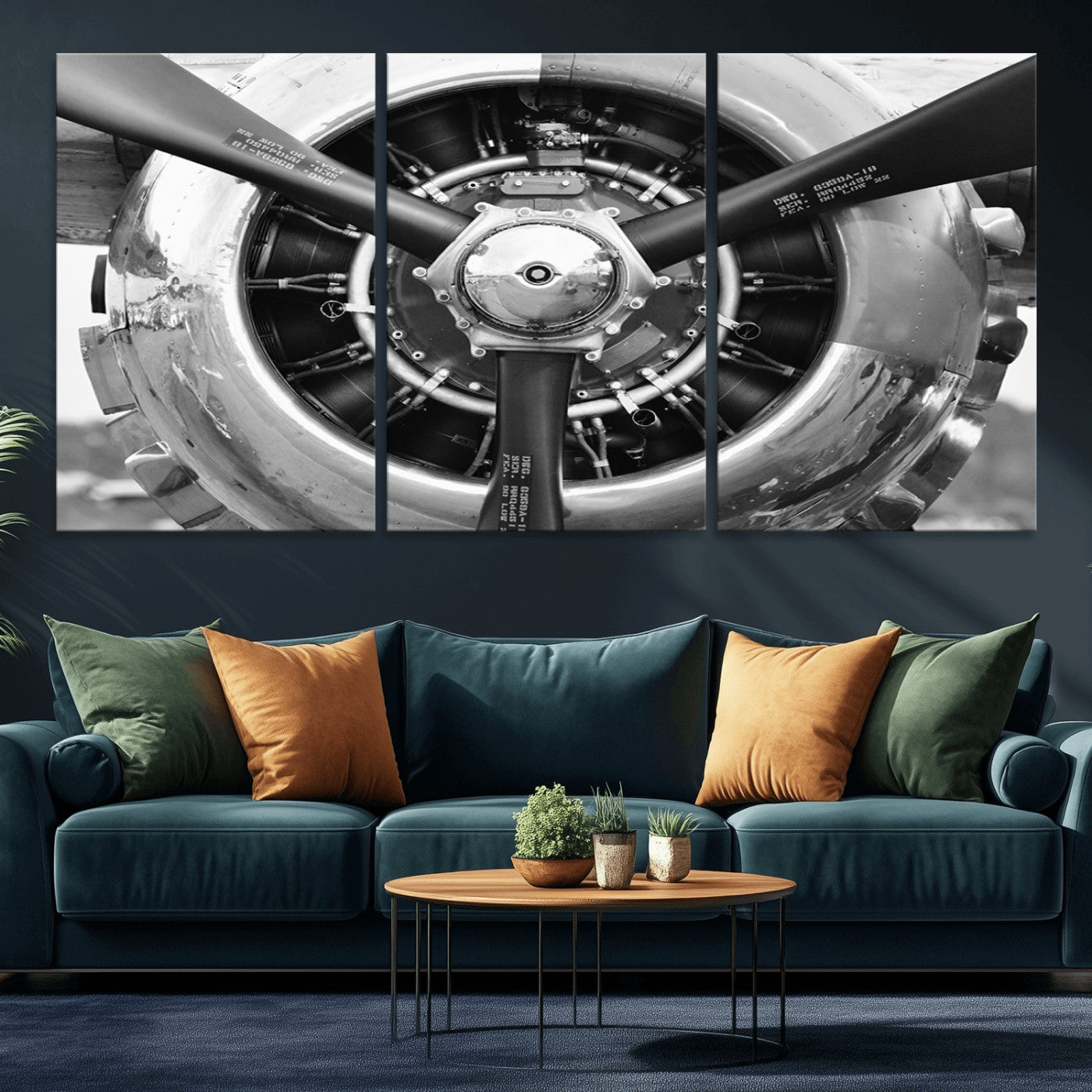 28132-MGV-CV-36X24-Vintage Airplane Wall Art Canvas Print