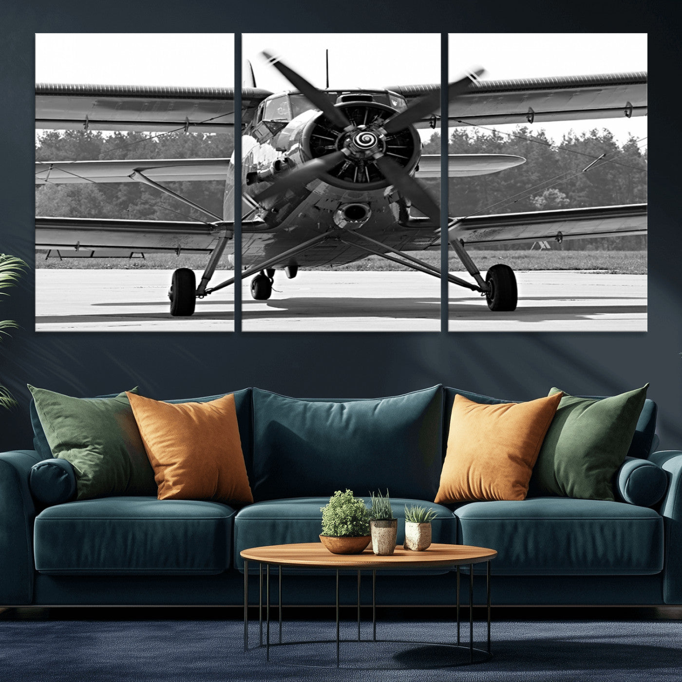 74816-MGV-CV-36X24-Wall Art Old War Plane Canvas Print