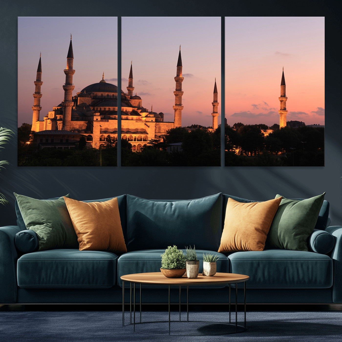 -Wall Art Turkey Istanbul Skyline Canvas Print