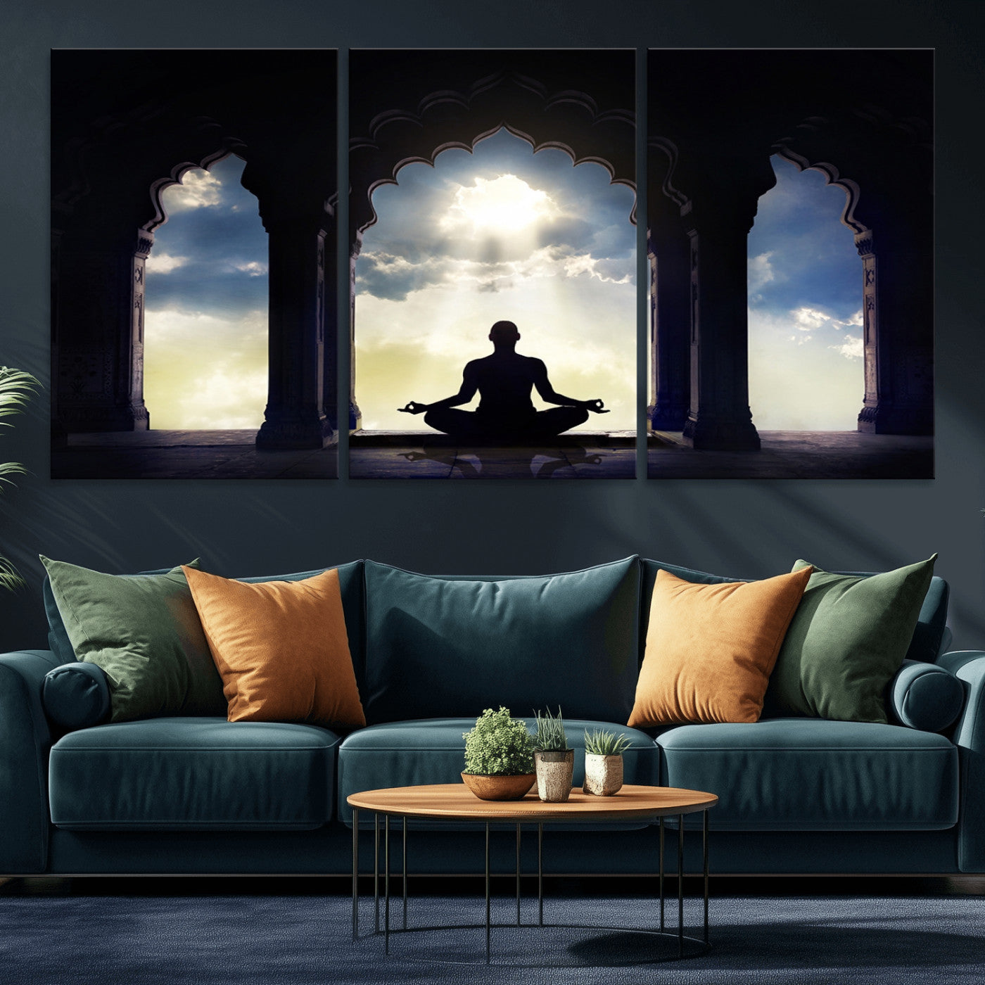 -Women and Yoga Wall Art Canvas Print