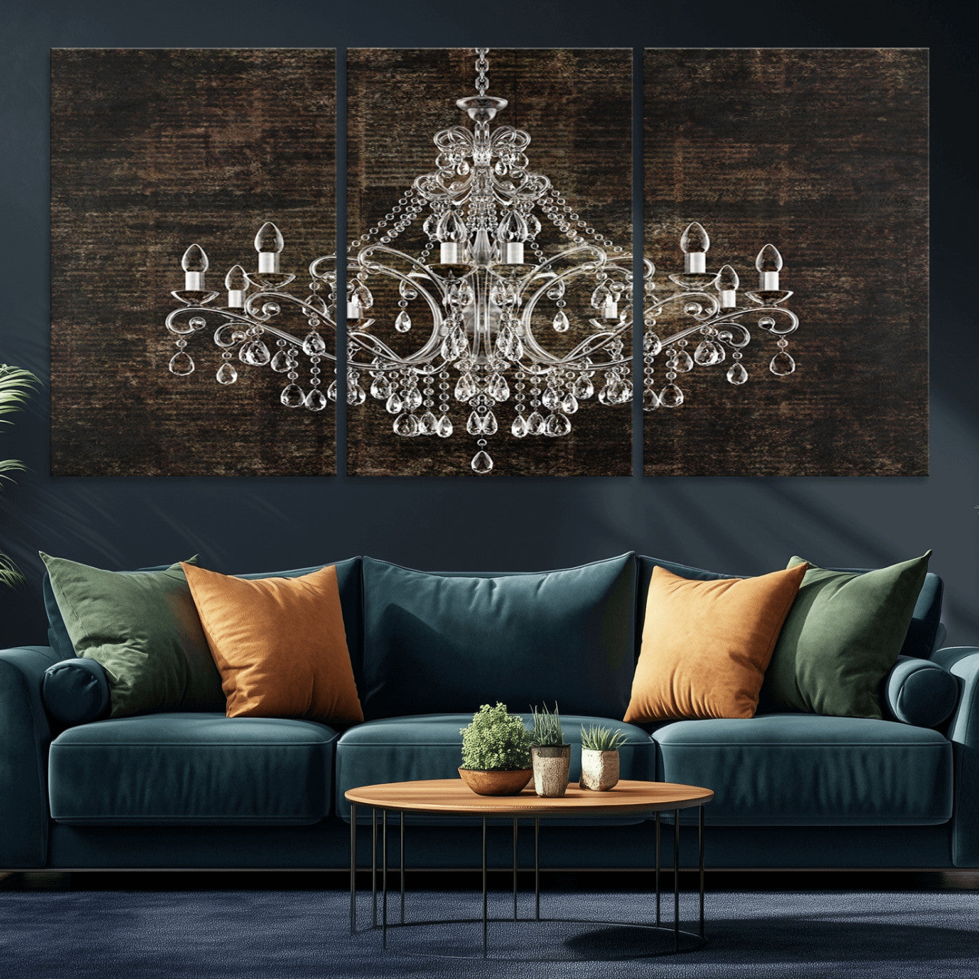 69434-MGV-CV-36X24-Rustic Chandelier Canvas Print