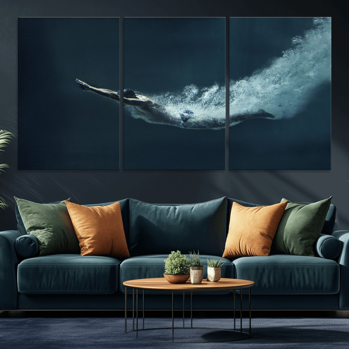 48463-MGV-CV-36X24-Swimmer Wall Art Canvas Print