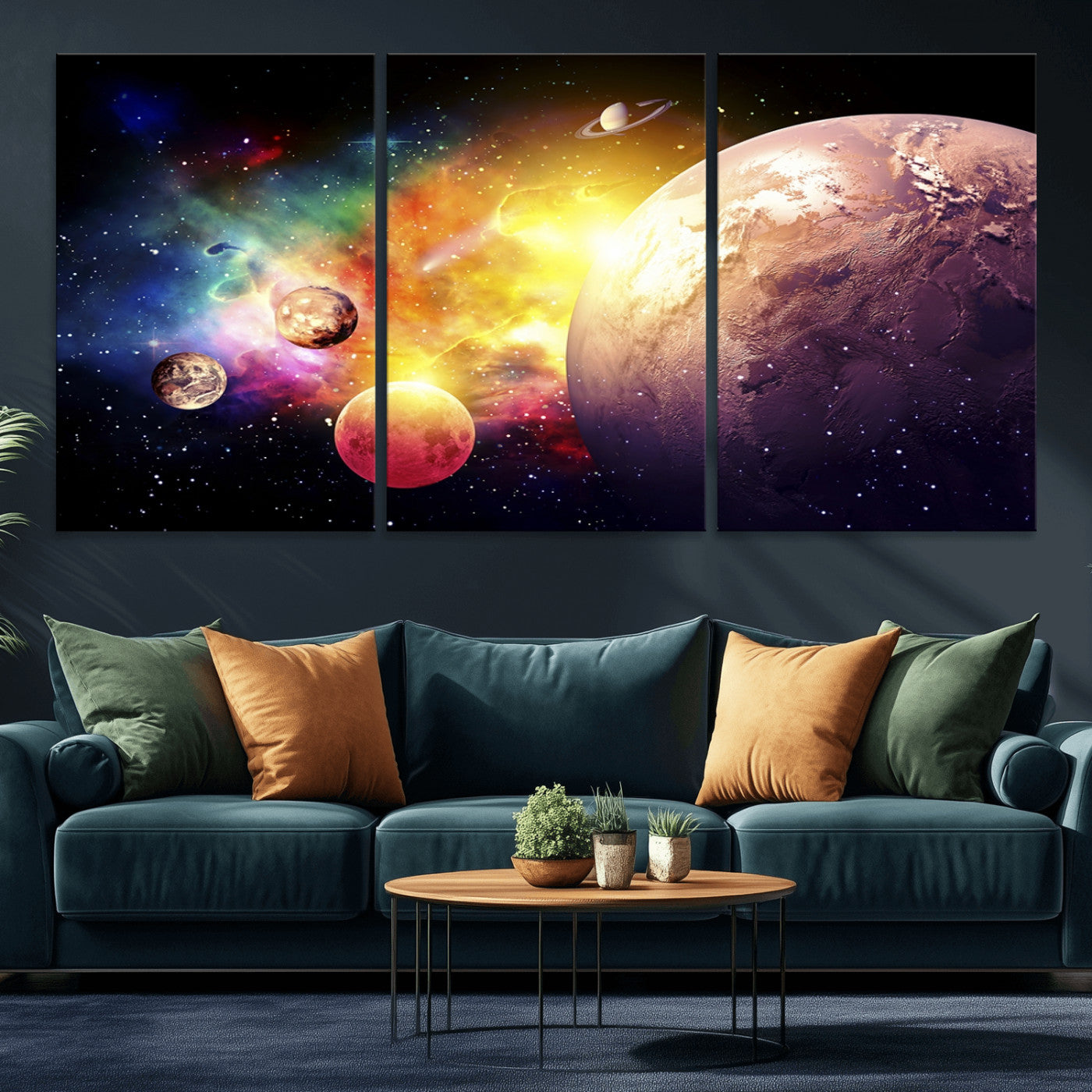 51843-MGV-CV-36X24-Space and Galaxy Canvas Print