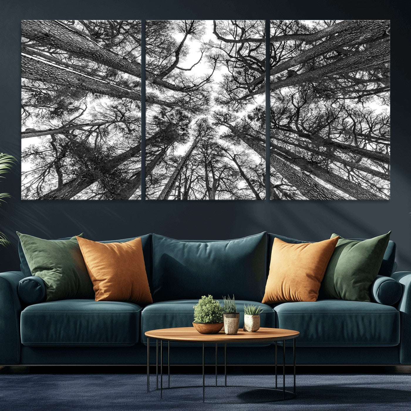 -Trees Contemporary Art Canvas Print