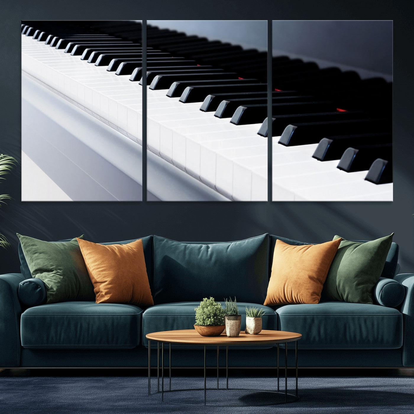 -Piano Artwork Canvas Wall Art Print